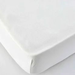 Karaca Matratzenschoner-Home Jersey Spannbetlaken weiß 90x200 cm + 30 cm Öko-Tex zertifiziert Ecru01