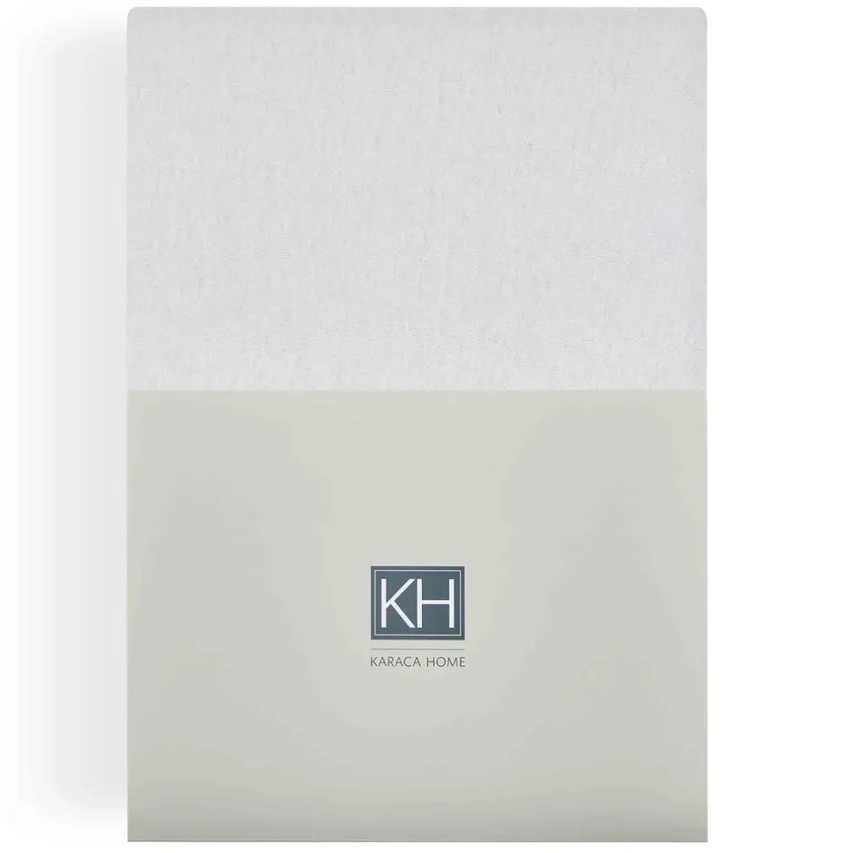 Karaca Matratzenschoner-Home Jersey Spannbetlaken weiß 90x200 cm + 30 cm Öko-Tex zertifiziert Ecru01