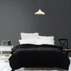 Karaca Decken-Home Joena Einzeldecke Schwarz (PP) Schwarz01