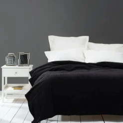 Karaca Decken-Home Joena Einzeldecke Schwarz (PP) Schwarz01