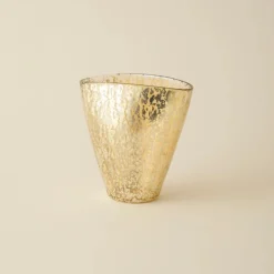 Karaca Vasen-Home Jolie Vase 23X13,5X23 cm Gold