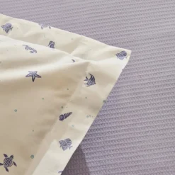 Karaca Tagesdecke Set-Home Joy Coastal 100% Baumwolle Doppelbettdecken-Set - Lila Lıla01