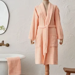 Karaca Bademantel-Home Judi 100% Baumwolle Bademantel Set L/XL Blush