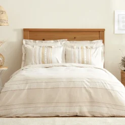 Karaca Bettwäsche-Home Keira 100% Baumwolle Bettwäsche-Set Beige Beıge01