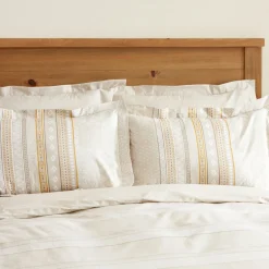 Karaca Bettwäsche-Home Keira 100% Baumwolle Bettwäsche-Set Beige Beıge01