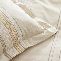 Karaca Bettwäsche-Home Keira 100% Baumwolle Bettwäsche-Set Beige Beıge01