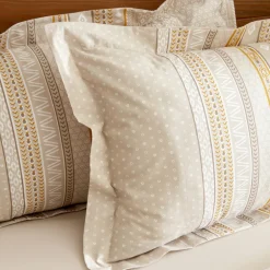 Karaca Bettwäsche-Home Keira 100% Baumwolle Bettwäsche-Set Beige Beıge01