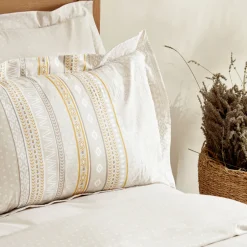 Karaca Bettwäsche-Home Keira 100% Baumwolle Bettwäsche-Set Beige Beıge01