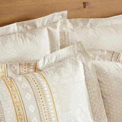 Karaca Bettwäsche-Home Keira 100% Baumwolle Bettwäsche-Set Beige Beıge01