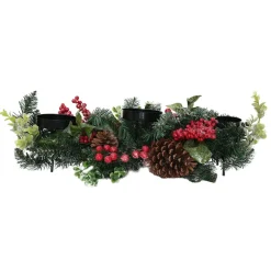 Karaca Kerzenständer-Home Kiefer dekoriert Kerzenständer 71 cm Grün01