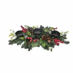 Karaca Kerzenständer-Home Kiefer dekoriert Kerzenständer 71 cm Grün01