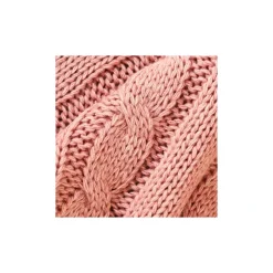 Karaca Decken-Home Kreıdefarbıger Rosa Kabelstrıcker Pompom Leıchter Bettbezug Puder Rosa