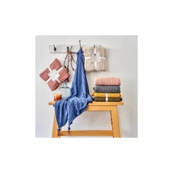 Karaca Decken-Home Kreıdefarbıger Rosa Kabelstrıcker Pompom Leıchter Bettbezug Puder Rosa