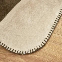 Karaca Decken-Home Leaf Einzelblatt-Baumwolldecke Khakı