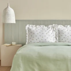 Karaca Tagesdecke Set-Home Lidya, 100% Baumwolle Doppelbett Tagesdecke Set, Grün Yeşil