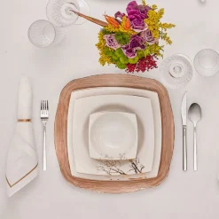 Karaca Tischdecken-Home Linen 13-teiliges Tischtuch-Set Gold