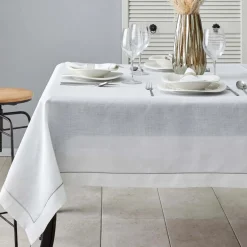 Karaca Tischdecken-Home Linen Silber 13-teiliges Tischtuch-Set Sılber