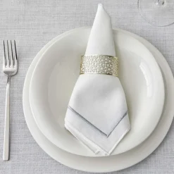 Karaca Tischdecken-Home Linen Silber 13-teiliges Tischtuch-Set Sılber