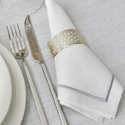 Karaca Tischdecken-Home Linen Silber 13-teiliges Tischtuch-Set Sılber
