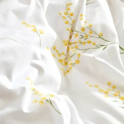 Karaca Bettwäsche-Home Loretta 100% Baumwolle Einzelbett Bettwäsche Set, Gelb