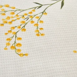 Karaca Tagesdecke Set-Home Loretta 100% Baumwolle Einzelbett-Piké-Set, Gelb Yellow