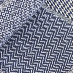 Karaca Tagesdecke Set-Home Luna, Doppelpiqué, Marineblau Lacivert