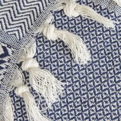 Karaca Tagesdecke Set-Home Luna, Doppelpiqué, Marineblau Lacivert
