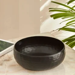 Karaca Schüssel/Bowl-Home Marokkanische Dekorative Schale Schwarz 18 x 18 x 7 cm Schwarz01