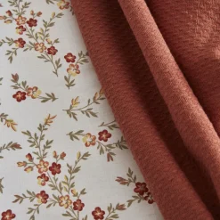 Karaca Bettwäsche-Home Mizu 100% Baumwolle Doppel-Bettwäsche-Set mit Gratis Decke Weıß01