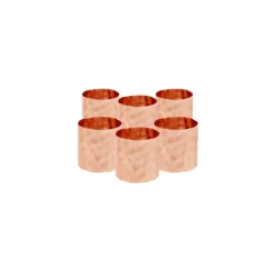 Karaca Serviette & Serviettenhalter-Home Moroc 6-teiliges Serviettenring-Set 4cm Rosegold