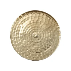 Karaca Dekoratives Tablett-Home Moroccan Deko-Tablett 26 x 26 x 3 cm Gold