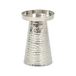 Karaca Kerzenständer-Home Moroccan Kerzenständer Silber 10 x 10 x 15 cm Sılber