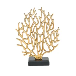 Karaca Deko-Objekte-Home Moroccan Koralle Baum Trinket 22 x 6,5 x 29 cm Gold