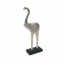 Karaca Deko-Objekte-Home Morrokanischer Elefant Figur Silber 15,5x6,5x39 cm Sılber