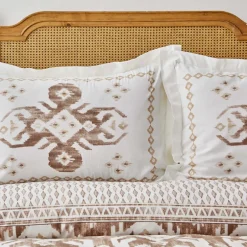 Karaca Bettwäsche-Home Neos Beige 100% Baumwolle Doppel Bettbezug Set Beıge01