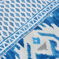 Karaca Bettwäsche-Home Neos Blau 100% Baumwolle Einzelbettdecke Set Blau01