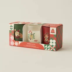Karaca Kerzen-Home New Year Jahreswechsel Zeremonie 3er Set Duftkerzen Rot02