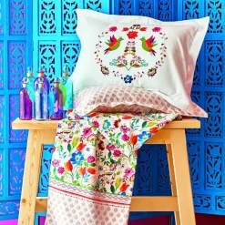 Karaca Bettwäsche-Home Parlin Fuchsia Doppelter Bettbezug aus 100% Baumwolle Fuchsıa