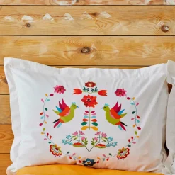 Karaca Bettwäsche-Home Parlin Fuchsia Doppelter Bettbezug aus 100% Baumwolle Fuchsıa
