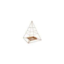 Karaca Deko-Objekte-Home Piramit Dekorativer Teller 24 cm x 35 cm Kupfer