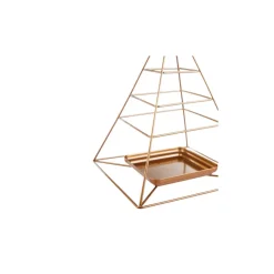 Karaca Deko-Objekte-Home Piramit Dekorativer Teller 24 cm x 35 cm Kupfer