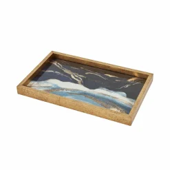 Karaca Dekoratives Tablett-Home Rowena Tablett 24x39 cm Multıfarben