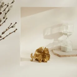 Karaca Deko-Objekte-Home Rumpelfisch Figur Gold