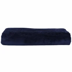 Karaca Decken-Home Scala Dunkelblau Einzelbett Embossed Decke Marıne02