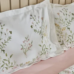 Karaca Bettwäsche-Home Sera 100% Baumwolle Doppelbett Bettwäsche Set Grün Grün01