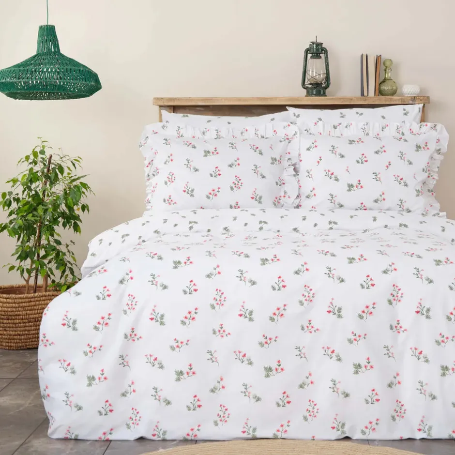 Karaca Bettwäsche-Home Silvie Bettbezug Set,100% Baumwolle, Rot Rot02
