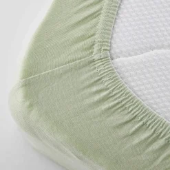 Karaca Bettlaken-Home Spannbettlaken Olive Green 140x200 cm + 30 cm Öko-Tex Zertifiziert Grün01