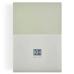 Karaca Bettlaken-Home Spannbettlaken Olive Green 140x200 cm + 30 cm Öko-Tex Zertifiziert Grün01