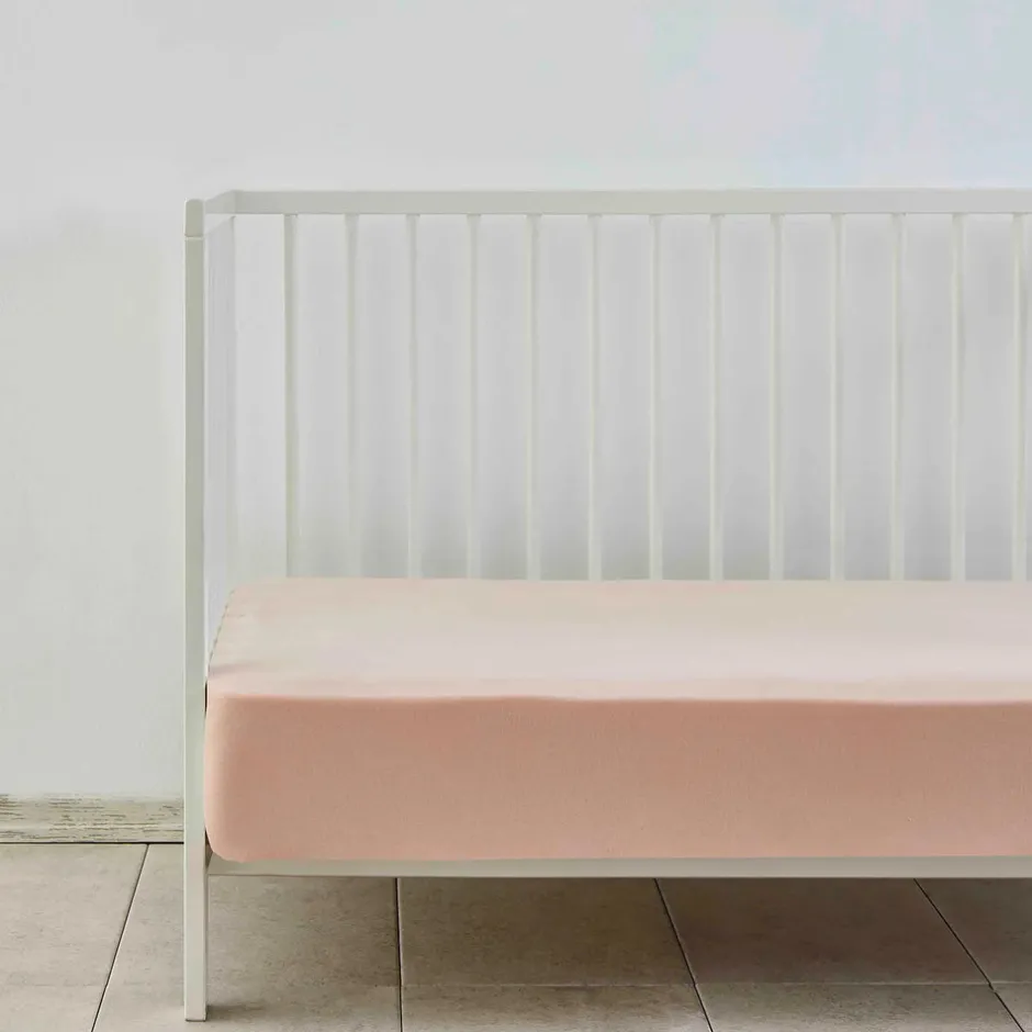 Karaca Bettlaken-Home Spannbettlaken Salmon Pink 70x140 cm + 20 cm Öko-Tex Zertifiziert Somon