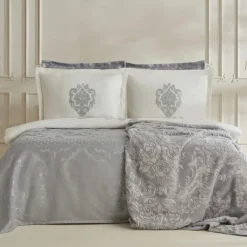 Karaca Hochzeitspakete-Home Tuğba 8-teiliges Private Hochzeitsset Silver Sılber